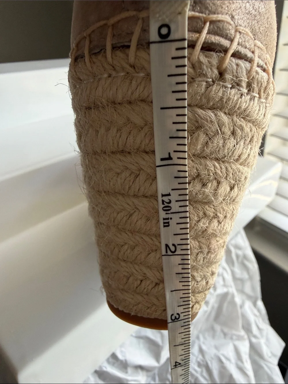gentle souls Taupe Espadrille Wedge Sandals
